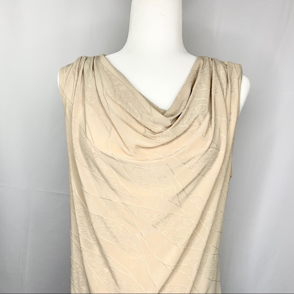 Roz & Ali Tan Blouse Medium